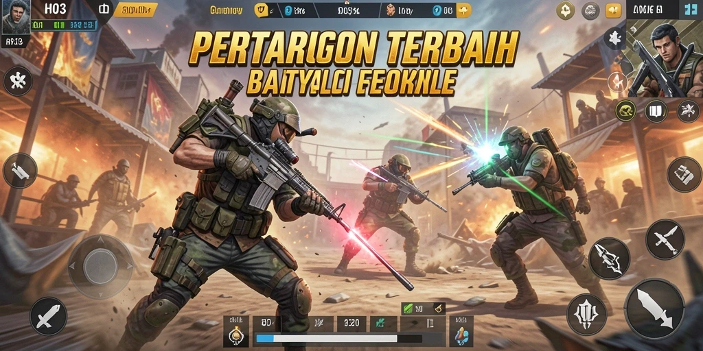 Gameplay seru H03 dengan aksi Battle Royale yang mendebarkan.