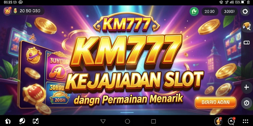 Gameplay menegangkan dan penuh warna dalam permainan slot KM777.