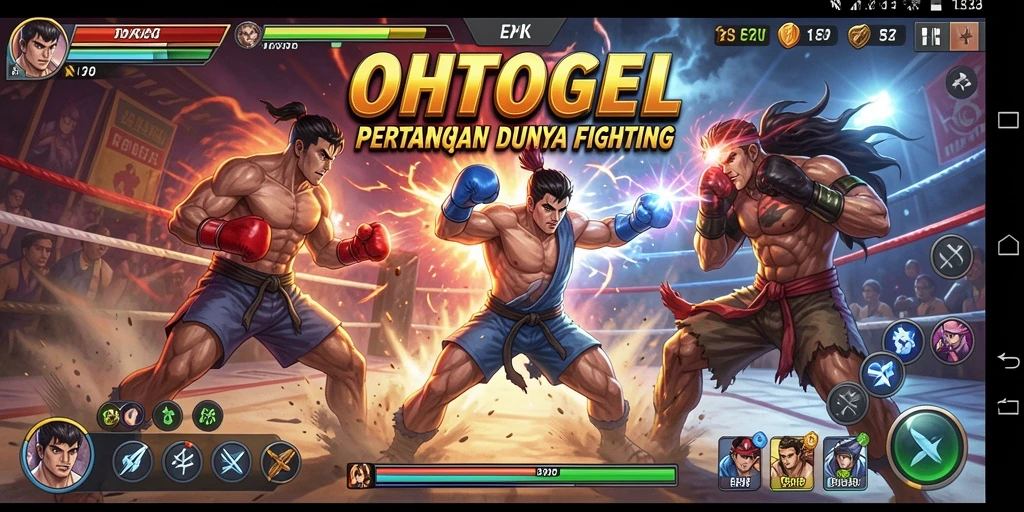 Gameplay pertarungan seru dan menegangkan di OHTOGEL.