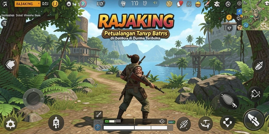 Gameplay seru dalam dunia terbuka yang luas dan interaktif.