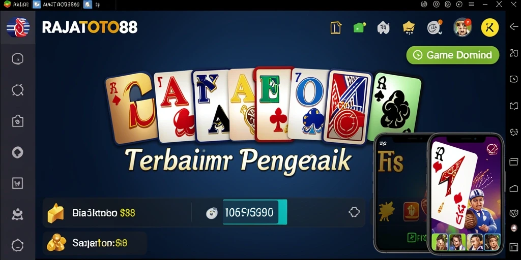 Screenshot RAJATOTO88 menampilkan aksi mendebarkan dalam permainan Domino.