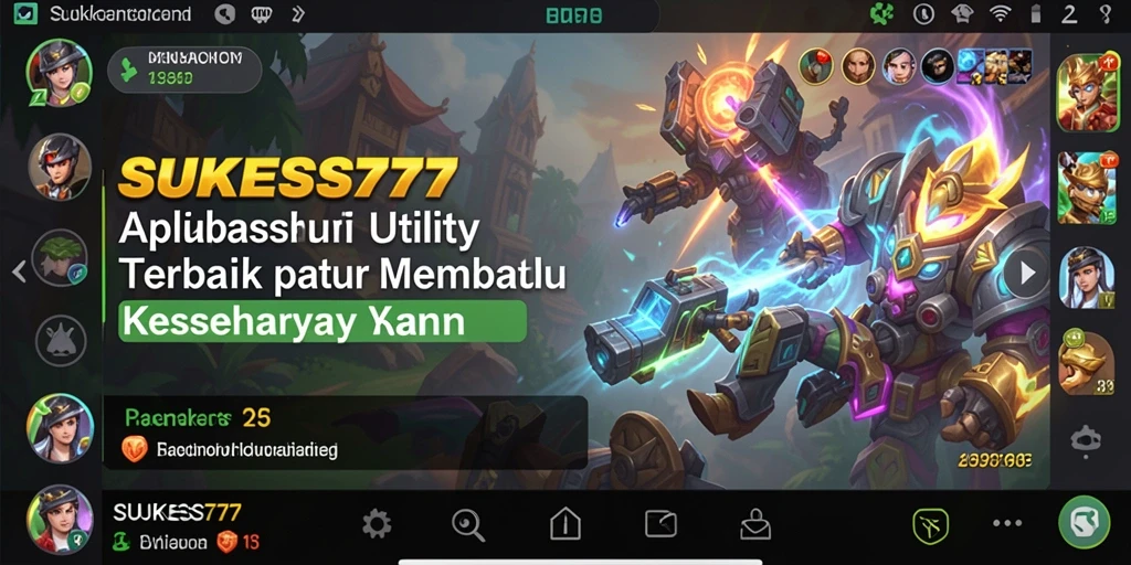 Tampilan antarmuka utama SUKSES777 yang ramah pengguna.
