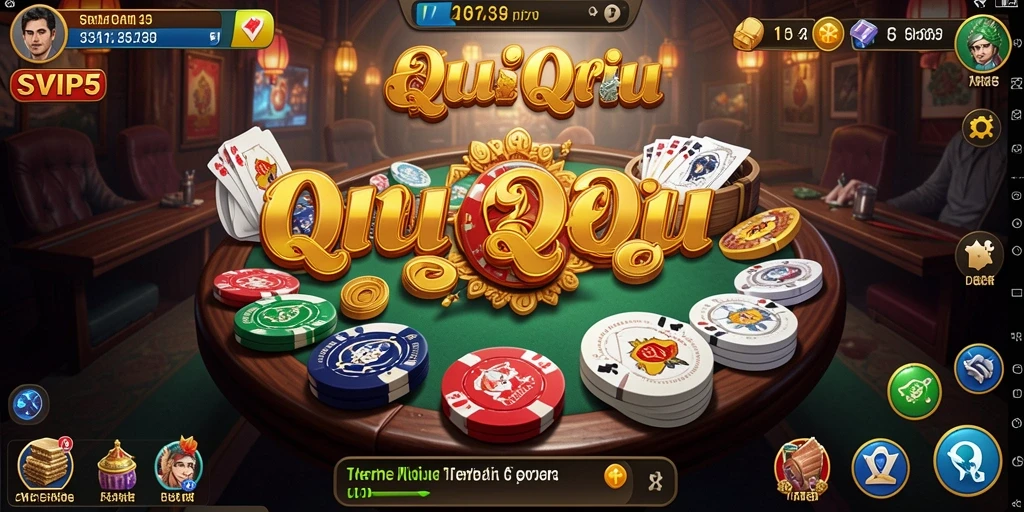 Menampilkan gameplay QiuQiu yang seru dan interaktif.