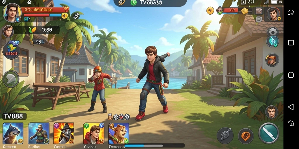 Tampilan gameplay seru dari TV888 yang penuh tantangan.