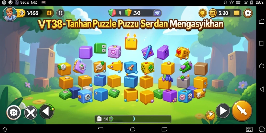 Tampilan gameplay VT38 yang menantang dan seru.